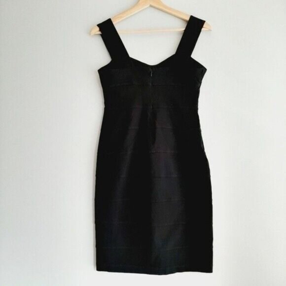RICKI'S Bandage Tape Bodycon Mini Dress Black Sz 6 - Picture 6 of 10